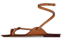 SAINT LAURENT One Strap Sandals Women's Brown