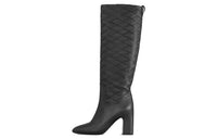 LOUIS VUITTON Knee-high Boots 8.5cm Women's Black