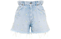 MIU MIU Denim Shorts Women's Blue
