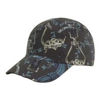 HERMES Palladium-Plated Nylon Elastane Baseball Caps Men's Black/Green