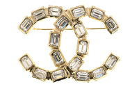 CHANEL Metal Brooches Women's Gold
