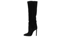 SAINT LAURENT Over-the-knee Boots Women's Black