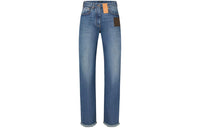 LOUIS VUITTON Frayed Hem Straight-Cut Jeans