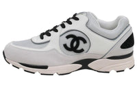 CHANEL Logo Sneaker 'Black White'