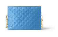 LOUIS VUITTON Coussin Sheepskin Crossbody Bag Shoulder Bag Medium Size Women's Blue