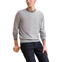 HERMES Cashmere Sweater Men's Gray