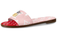 LOUIS VUITTON Lock It Stylish Sandals Women's Pink