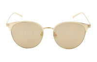 SAINT LAURENT Metal Irregular Shape Sunglasses Women's Gold