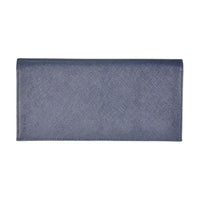 PRADA Calfskin Wallet Men's Blue
