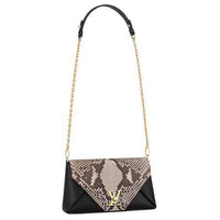 LOUIS VUITTON Cow Leather Crossbody Bag Shoulder Bag Women's Black
