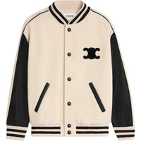CELINE Triomphe Teddy Jacket In Textured Wool