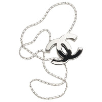 CHANEL Metal Crossbody Bag Women's Silver