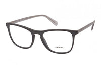 PRADA Acetate Metal Irregular Shape Eyeglass Frames Unisex Black