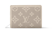 LOUIS VUITTON Cow Leather Wallet Women's Quartz Color