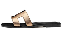 HERMES Oran Slide Slippers Women's Champagne