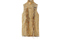 MIU MIU SS24 Sleeveless Dress Women's Gold