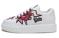 PRADA Graphic Rose Platform Sneakers 'White Multi Color' Women's