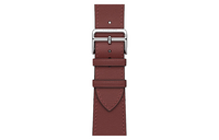 HERMES Cow Leather Watch Refurbishing 45mm Unisex Red H078801CJ55