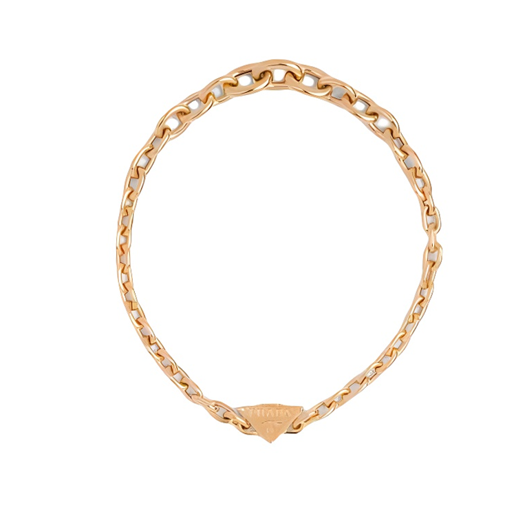 PRADA 925 Sterling Silver Bracelets Unisex Gold