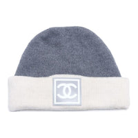 CHANEL 1990 2000s Interlocking Cc Logo Beanie
