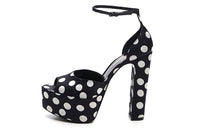 SAINT LAURENT One Strap Sandals Women's Black White