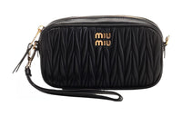 MIU MIU Lambskin Clutch Women's Black