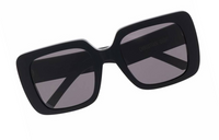 DIOR Acetate Square Sunglasses Women's Black