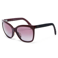 CHANEL 2000s Logo Cat eye Frame Sunglasses