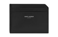 SAINT LAURENT PARIS Calfskin Card Holder Card Holder Men's Black