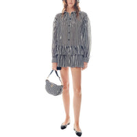 CHANEL Long-Sleeved Dresses Women's Black