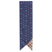 Loro Piana Silk Scarves Women's Blue