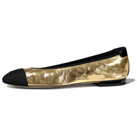 CHANEL Casual Single Shoes Women's Black Gold