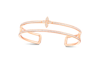 LOUIS VUITTON Idylle Blossom Two-Row Bracelet Pink Gold And Diamonds