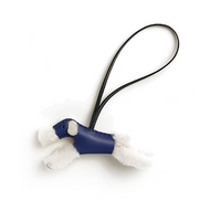 HERMES Wool Keychains Women's Blue