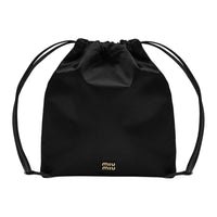 MIU MIU Polyester Clutch Women's Black