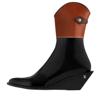 LOUIS VUITTON Edge Ankle Boots Women's Black