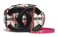 CHANEL Tweed Shoulder Bag Women's Multicolor