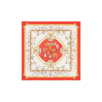 HERMES Silk Scarves Women's Orange