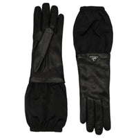 PRADA Lambskin Other Gloves Women's Black