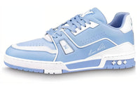 LOUIS VUITTON Lv Trainer #54 Light Blue White
