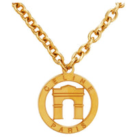 CELINE Gold-Plated Necklaces Women's Gold