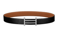 HERMES Leather Belts Women's Black/Gold