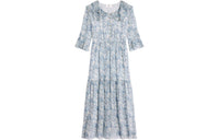 CELINE SS24 Long-Sleeved Dresses Women's Blue
