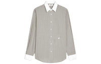 CELINE Loose Carnaby Shirt In Striped Silk