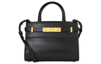 SAINT LAURENT Cow Leather Shoulder Bag Crossbody Bag Handbag Women's Black