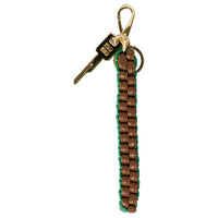 MIU MIU Leather Keychains Women's Cognac/Mango Color