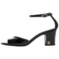 CHANEL Strap Sandals 6.5cm Women's Black