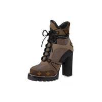 LOUIS VUITTON Ankle Boots Women's Brown