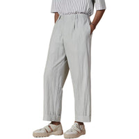 HERMES SS24 Casual Pants Men's Misty White