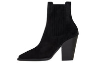 SAINT LAURENT Short Suede Women's Chelsea Boots